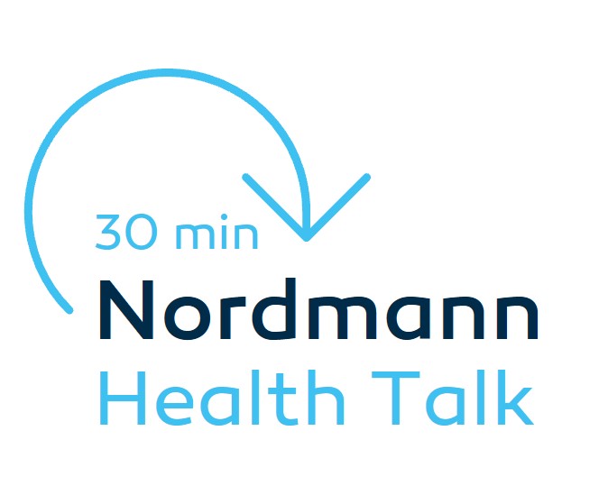 30 min. Nordmann Health Talk logo, 30 min. Nordmann Health Talk