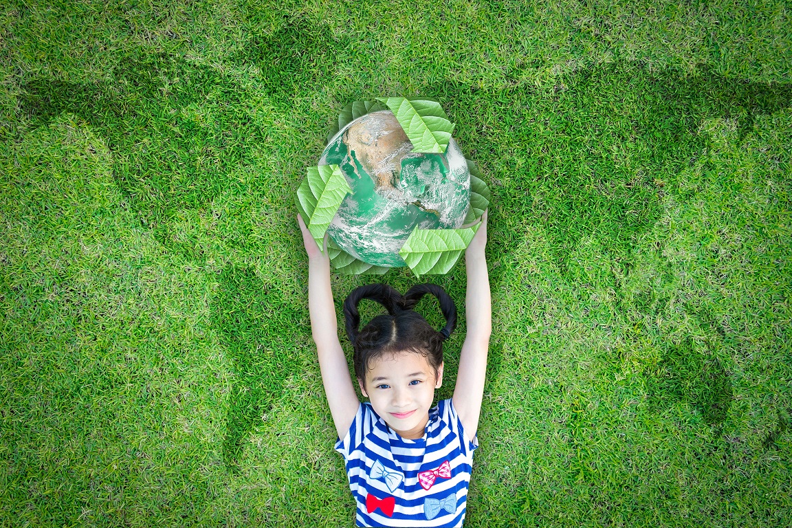 Girl on a meadow