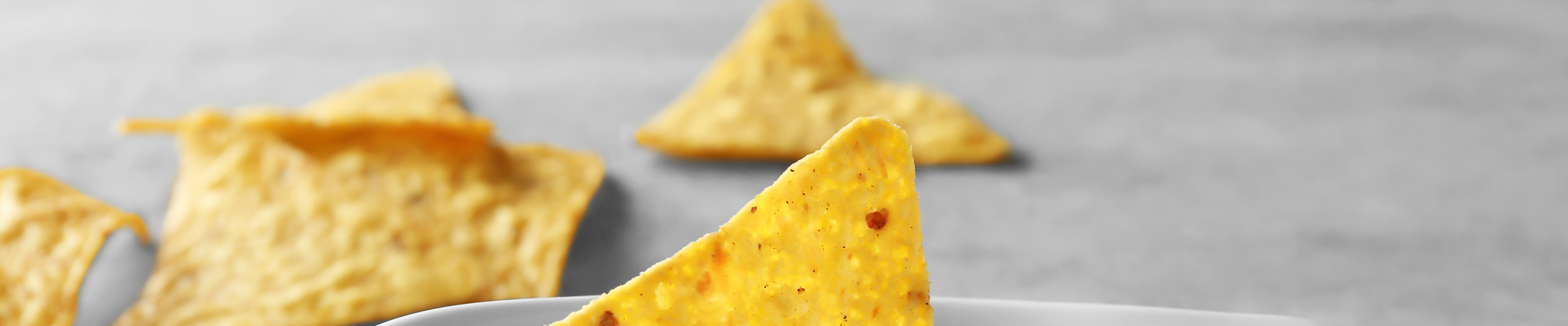 Food Talk five chips on a table