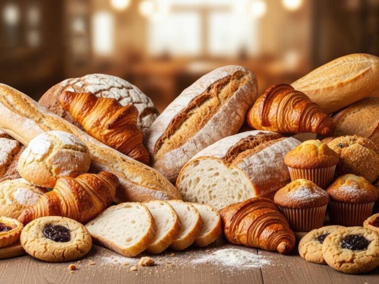 Sütemények az asztalon