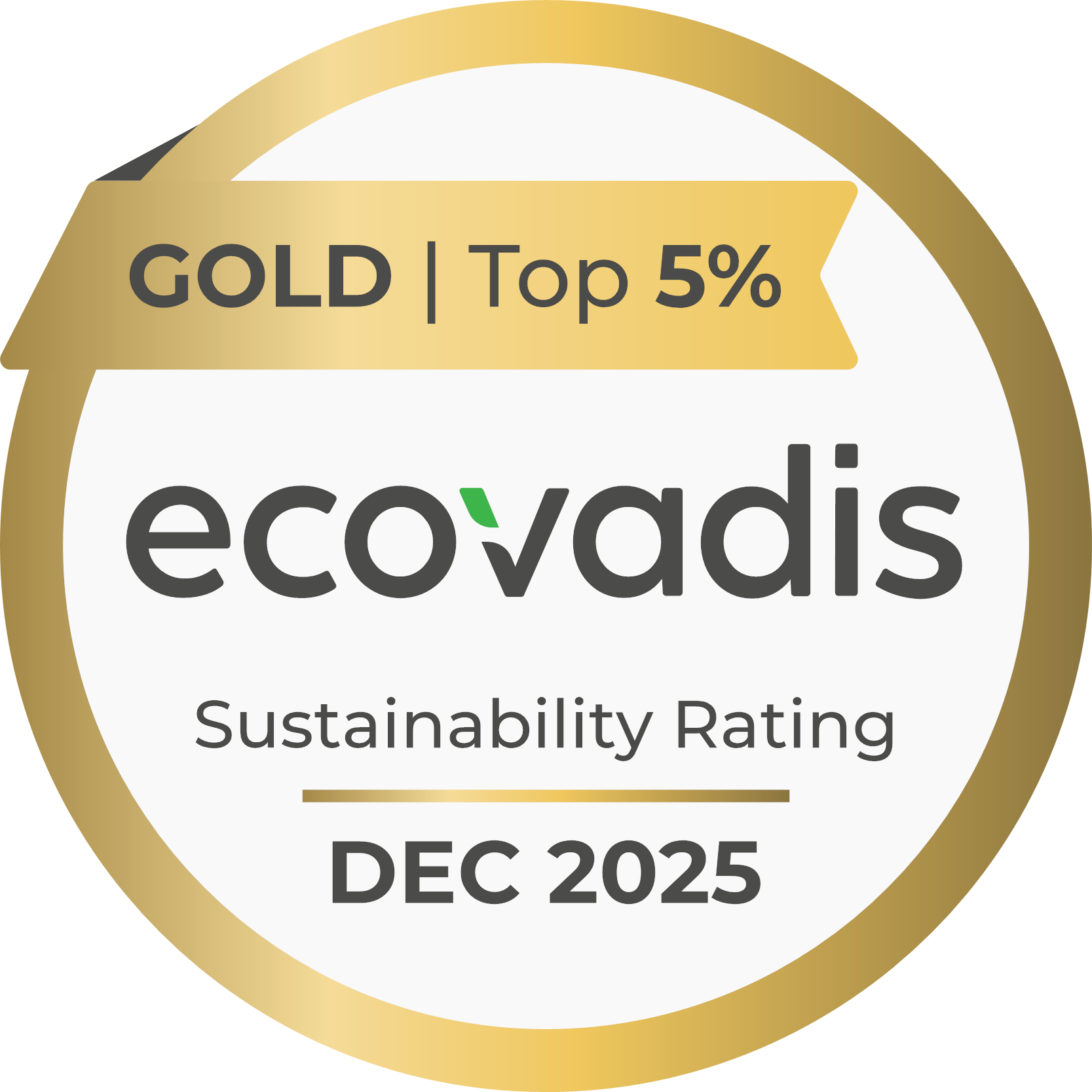 Eco Vadis Medal Gold Eco Vadis Medal Gold