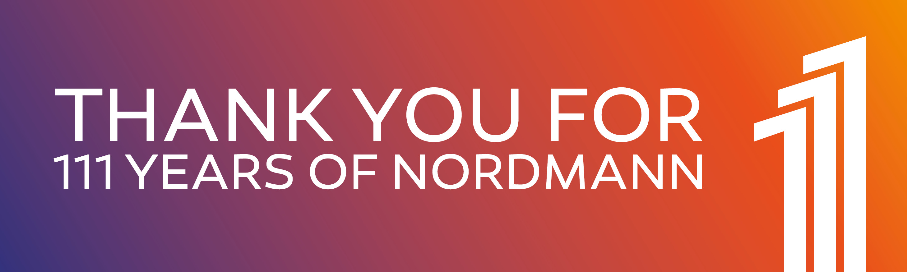 Thank you for 111 years of Nordmann