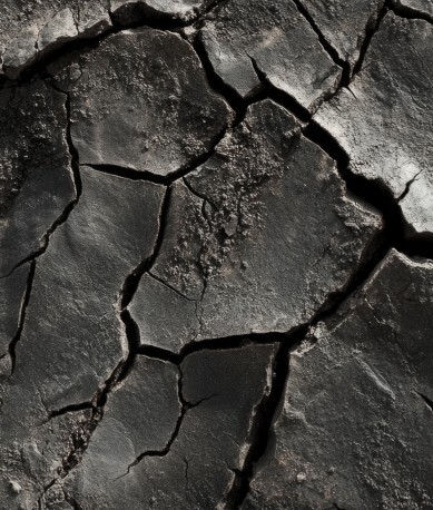 Die Vielfalt der Weichmacher im Kautschuk: Ein Überblick Rissige, trockene Erdtextur in Grau und Schwarz