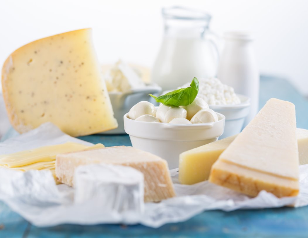 Different kinds of cheese